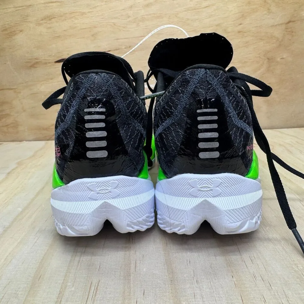 NEW Under Armour Flow Velociti Elite 2 Black Green Running sz 12 3027205-005